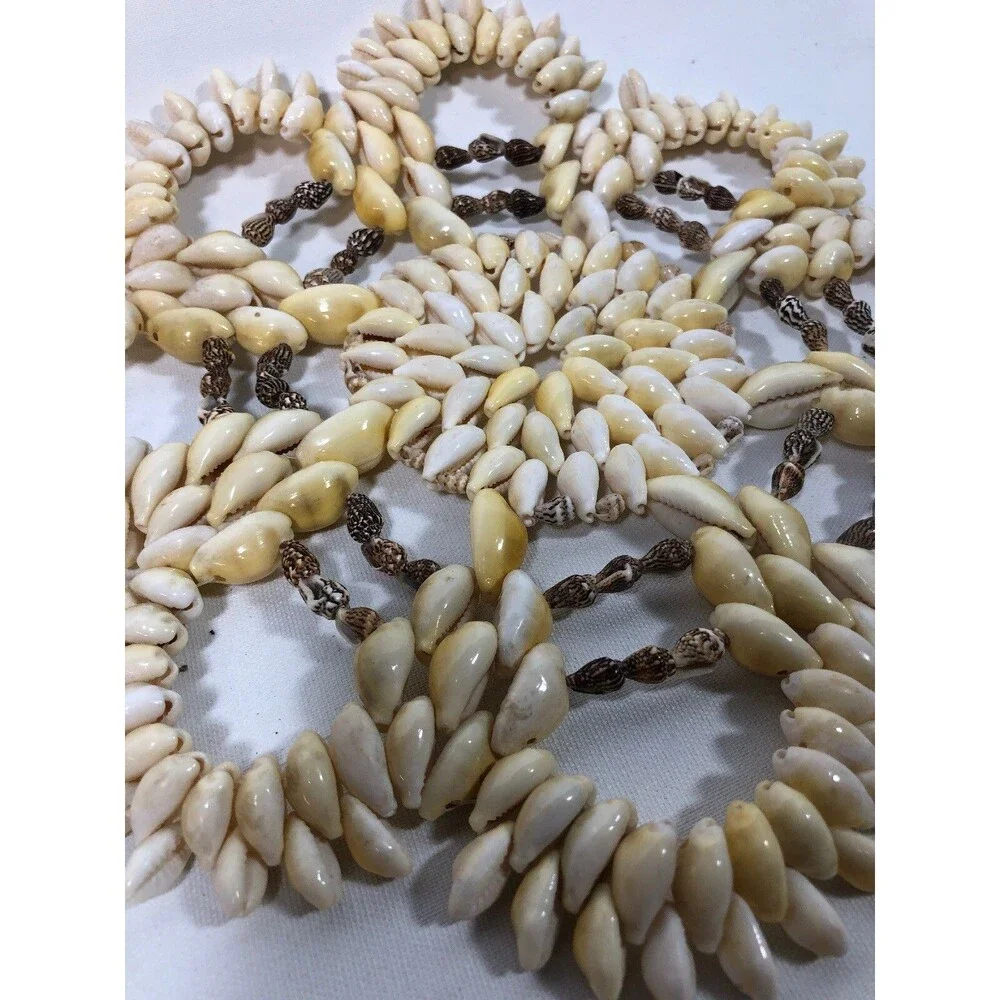 Vintage Glossy Conch Sea Shell Trivets 9 1/2